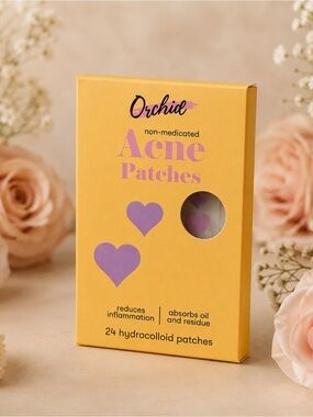 Acne Patches - Yellow Packaging with Purple Hearts